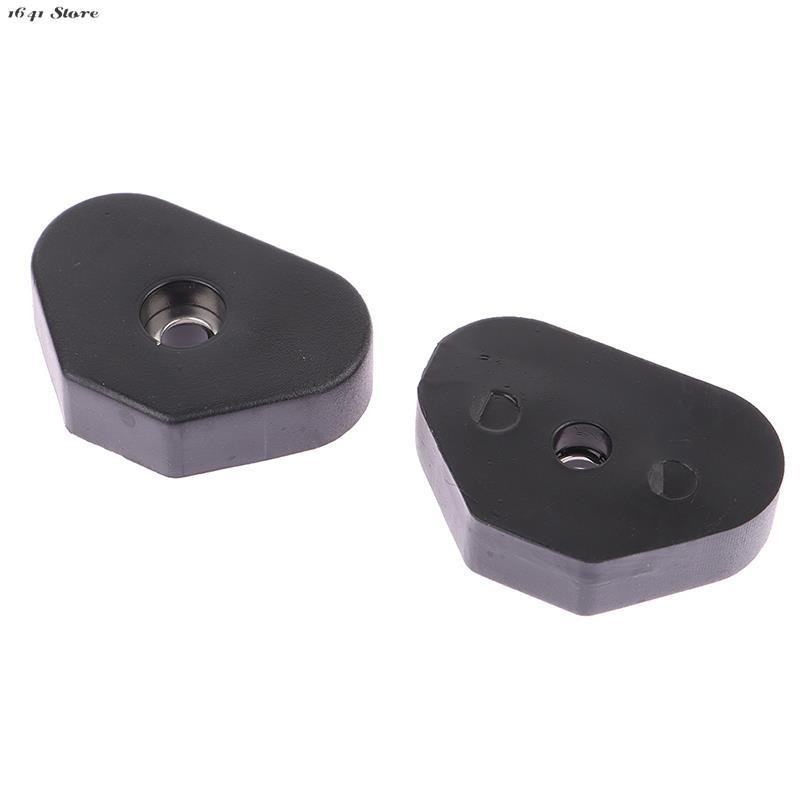 Noi 4 buc. Dulapuri pentru difuzoare cu carcasă mare durabilă, neagră, picioare din cauciuc, bază pentru amortizor, 4,6 cm x 1,1 cm