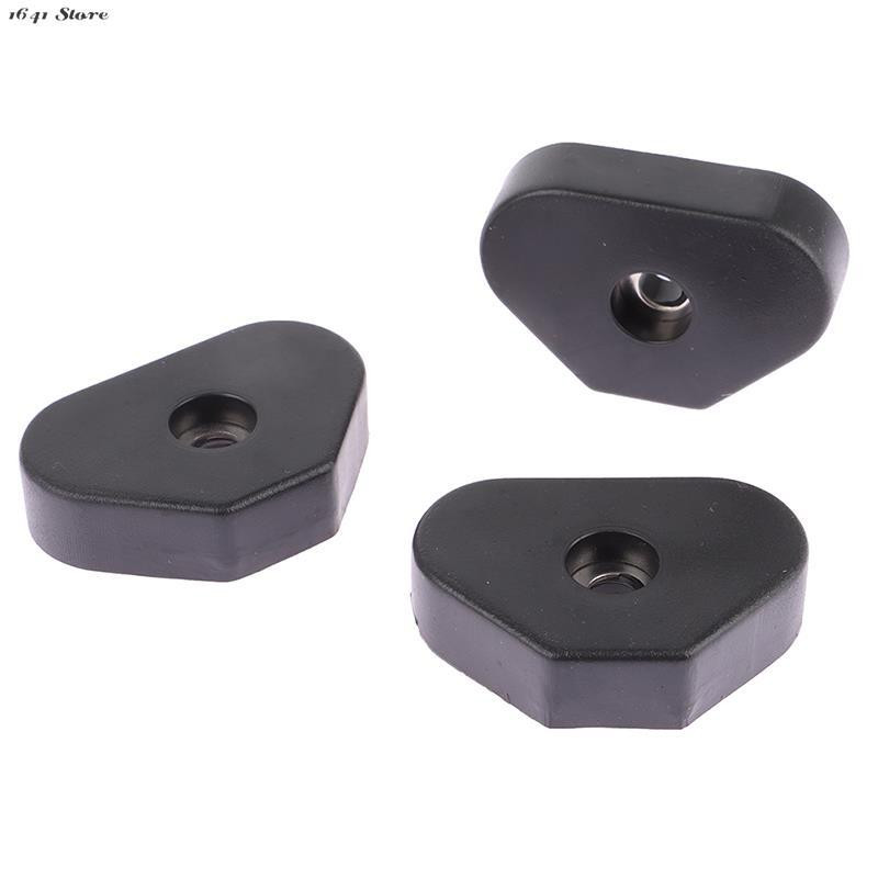 Noi 4 buc. Dulapuri pentru difuzoare cu carcasă mare durabilă, neagră, picioare din cauciuc, bază pentru amortizor, 4,6 cm x 1,1 cm