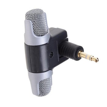 Всепосочен мини аудио микрофон 3,5 mm жак микрофон, мини микрофон за мобилен телефон, използван за интервю с гласова лекция