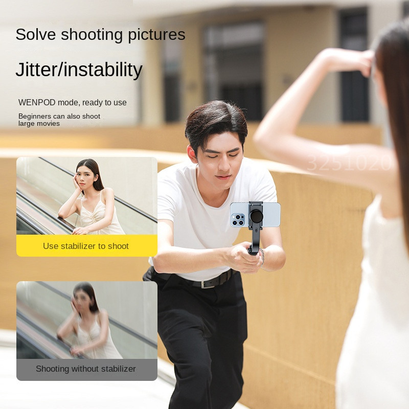 FGCLSY 2023 Novi ručni Gimbal Smartphone Bluetooth Ručni stabilizator sa stativom selfie Stick Fold Gimbal za Xiaomi iPhone