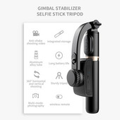 Q08 Gimbal stabilizator od aluminijske legure Bluetooth-kompatibilan ručni stabilizator teleskopski za video zapis držača telefona