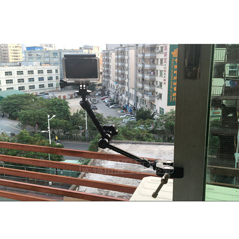 Rugalmas egylábú csuklós karú állvány rák körmös bilincs fogó fogó kapocstartó Gopro Hero 9 8 7 6 5 4 YI 4K SJCAM kamerához