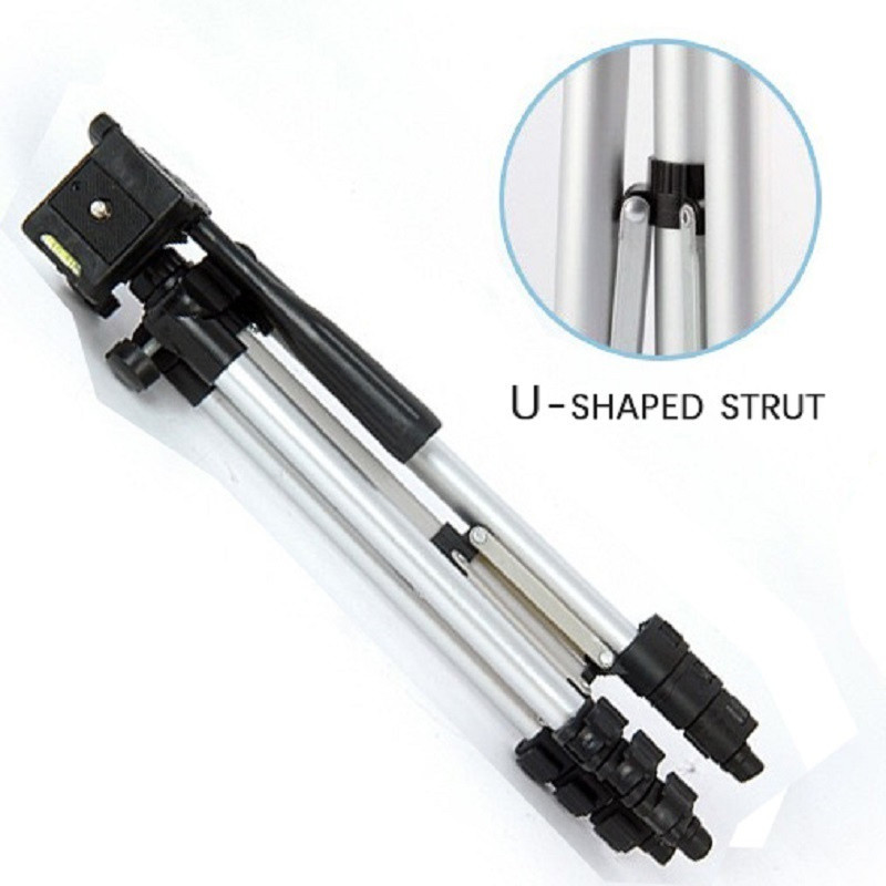 3 krypčių nešiojamas trikojo laikiklis lengvas fotoaparato trikojis Profesionalus aliuminio trikojo stovas, skirtas Canon Sony Panasonic Nikon fotoaparatui