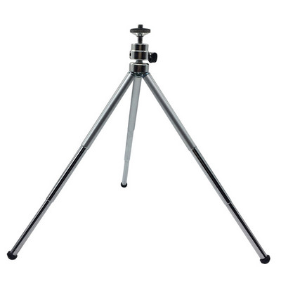 3 sekcijų trikojis, ištraukiamas metalinis trikojis 15,5-30cm su telefono laikikliu, skirtas Gopro fotoaparatams Xiaomi Iphone Samsung Huawei telefonams