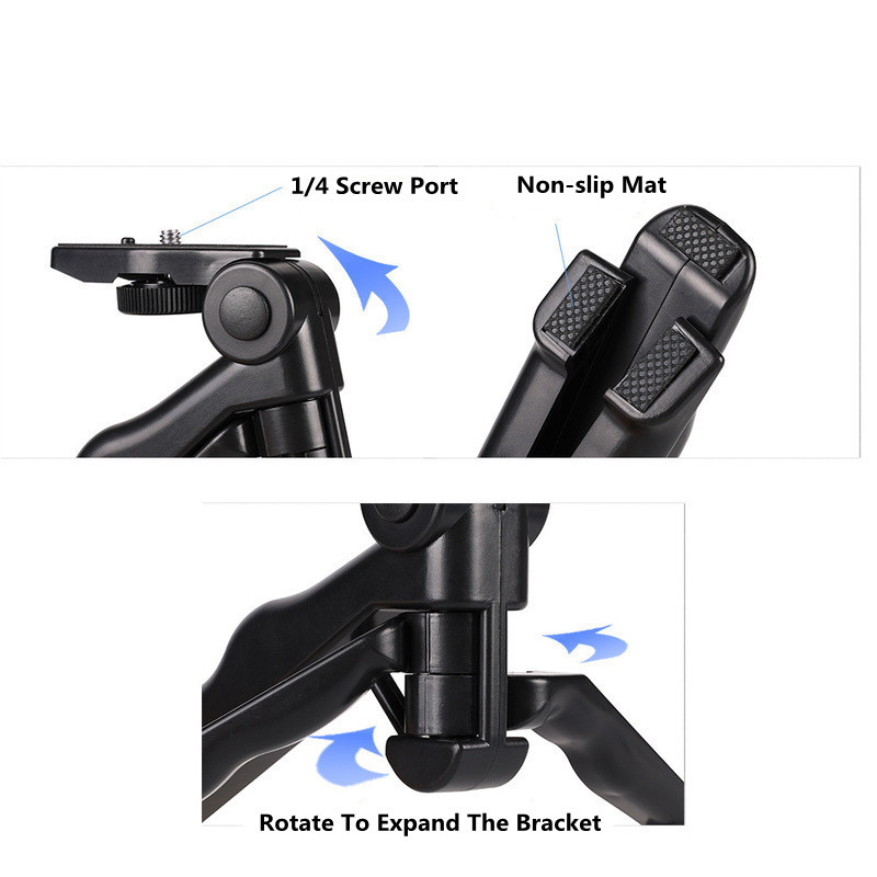 Kézi markolat stabilizátor telefon állványtartó szelfi bot fogantyútartó állvány iPhone-hoz Samsung Xiaomi Huawei telefon tartozék