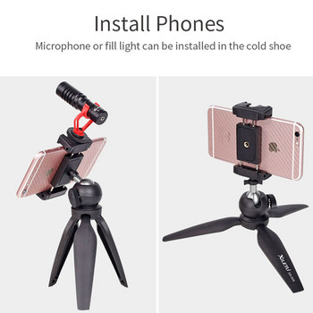 XS-20S Mini Tripod Επιτραπέζια βάση στήριξης τηλεφώνου Συμπαγές τρίποδο ταξιδιού για κάμερα για IPhone X XR για τρίποδο κινητού τηλεφώνου Huawei