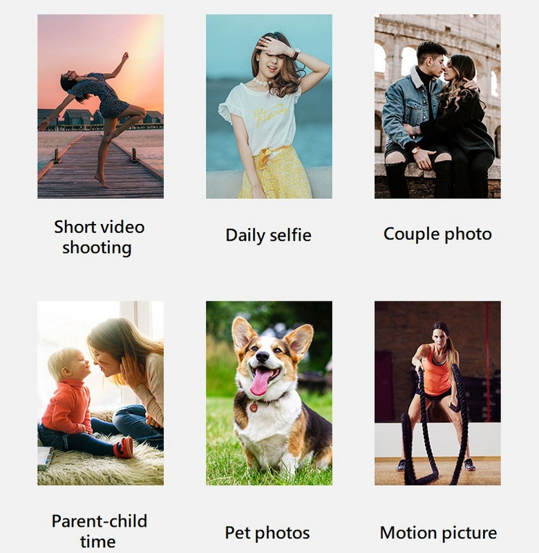 Smart Shooting Gimbal Selfie 360 Rotation All-round Auto Face Object Tracking za GoPro pametni telefon Kamera Vlog Live Selfie Stick