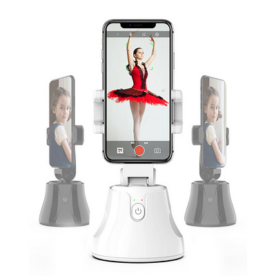 Auto Face Tracking Smart Follow Gimbal Phone Holder Stabilizer 360 Degree Unlimited Horizontal Rotation