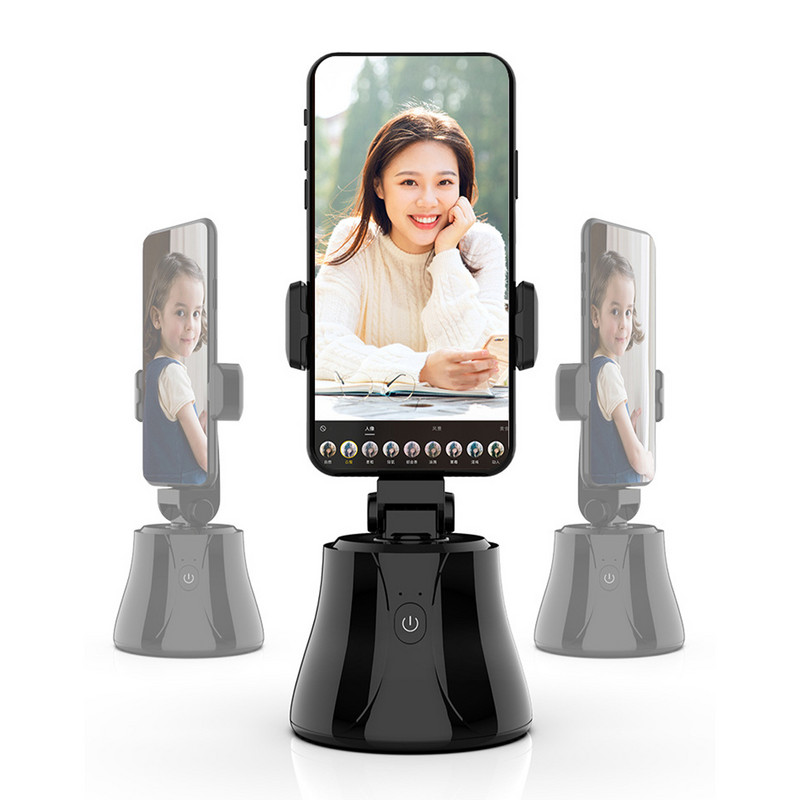 Automatikus arckövető Smart Follow Gimbal telefontartó stabilizátor 360 fokos korlátlan vízszintes forgatás