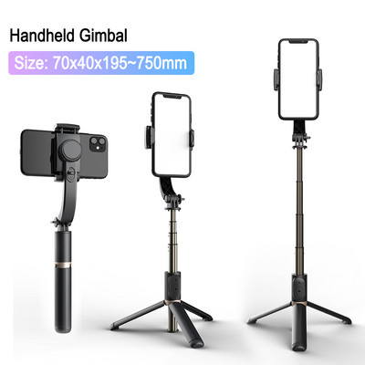 Gimbal Stabilizer Aluminum Alloy Wireless Bluetooth-Compatible Handheld Stabilizer Telescopic for Phone Holder Video Record