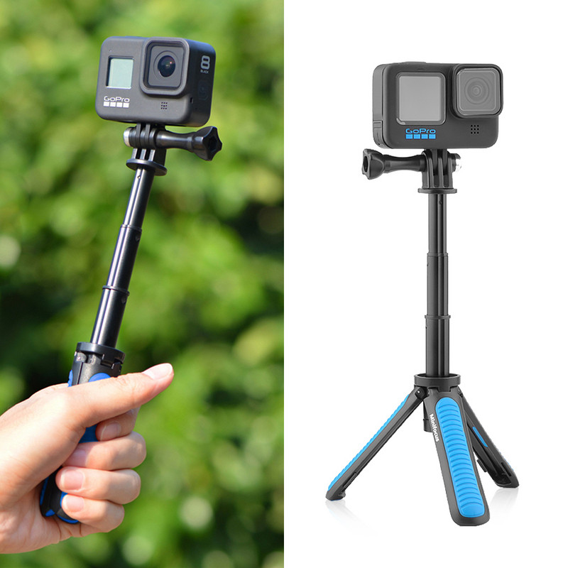 Produživ selfie štap za GoPro prijenosnu Vlog ručku Grip Stativ za Hero 10 9 8 7 6 5 Black Max DJI Osmo akcijsku kameru