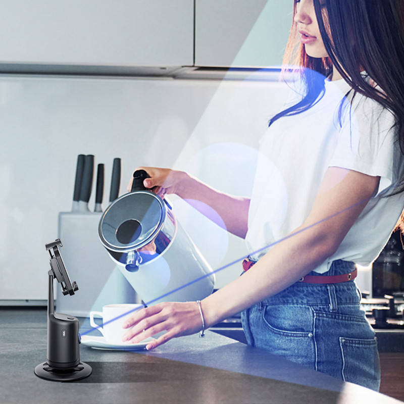 Gimbalo stabilizatoriaus telefono trikojis P01 išmanusis veido ir kūno automatinis sekimas telefono karkasas automatinis veido sekimas su telefono spaustuko laikikliu