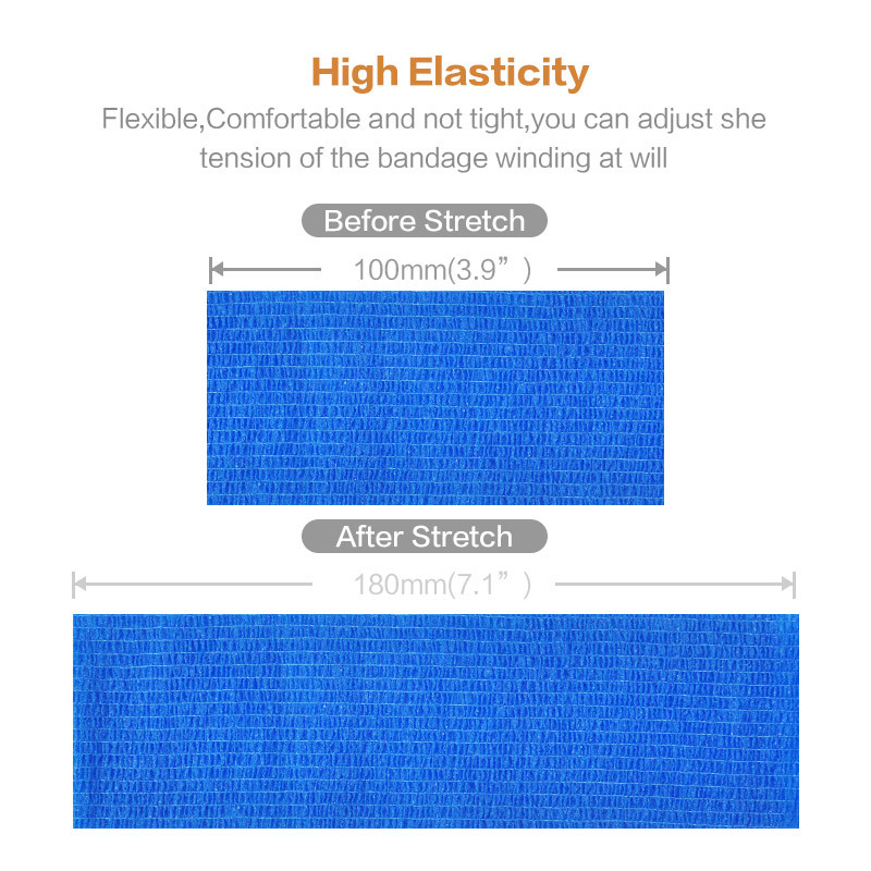 8- Χρώματα 2,5/5//7,5/10/15cm*4,8m Γάζα Ιατρικός Επίδεσμος Αυτοκόλλητος Αναπνεύσιμος Ελαστικός Επίδεσμος Sports Fixing Finger Bond Leg