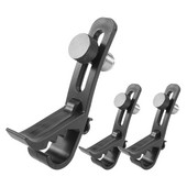 3 τμχ Κλιπ τυμπάνου με ρυθμιζόμενο κλιπ με αντικραδασμική βάση Σφιγκτήρας βάσης για τύμπανο βάση μικροφώνου