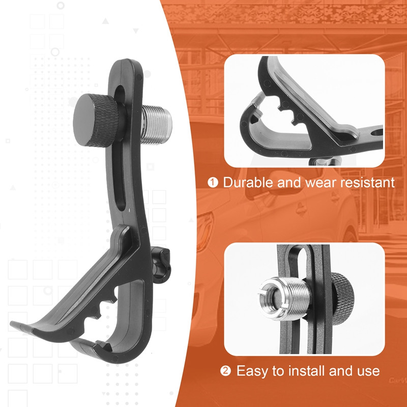 3 τμχ Κλιπ τυμπάνου με ρυθμιζόμενο κλιπ με αντικραδασμική βάση Σφιγκτήρας βάσης για τύμπανο βάση μικροφώνου