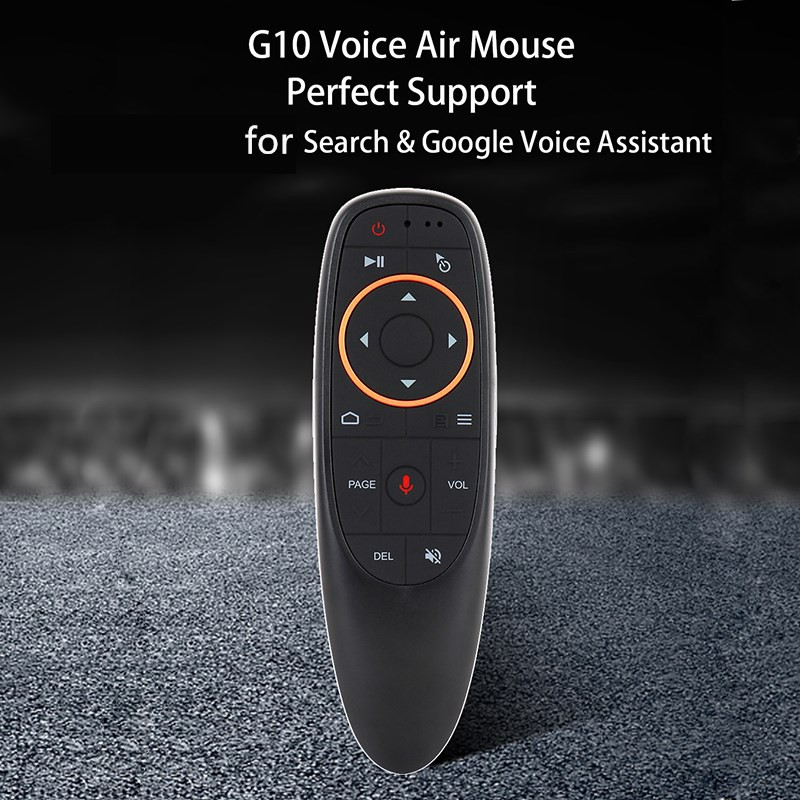 G10S Air Mouse hangvezérlés giroszkópos játékkal, 2,4 GHz-es vezeték nélküli Smart Remote G10 Pro X96 H96 MAX A95X F3 Android TV Boxhoz