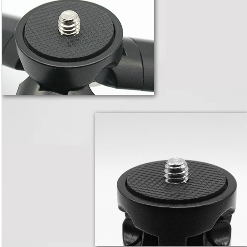 Mini salokāms statīvs, pārnēsājams Vlog Travel Selfie Stick standarta 1/4 skrūvējams vītnes stiprinājuma kronšteins Fill Light Smart Pho