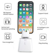 Automatsko praćenje lica Telefon Selfie štap Pametni držač za rotaciju od 360° AI praćenje videa uživo Gimbal stabilizator Praćenje za mobitel