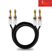 8 kom Nakamichi BANANA UTIKAČI 24K pozlaćeni 4 MM banana konektor s navojnom bravom za audio utičnicu, utikači za zvučnike Crni i crveni