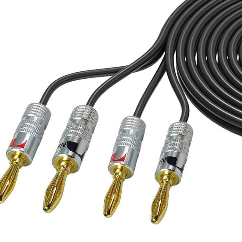 8 kom Nakamichi BANANA UTIKAČI 24K pozlaćeni 4 MM banana konektor s navojnom bravom za audio utičnicu, utikači za zvučnike Crni i crveni