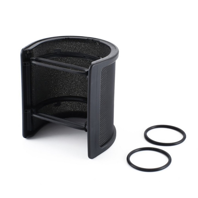 Profesionalni dvoslojni studijski mikrofon za snimanje u obliku slova U, vjetrobransko staklo Pop Filter Maska, štitnik Poklopac Studio vjetrobransko staklo NetCover