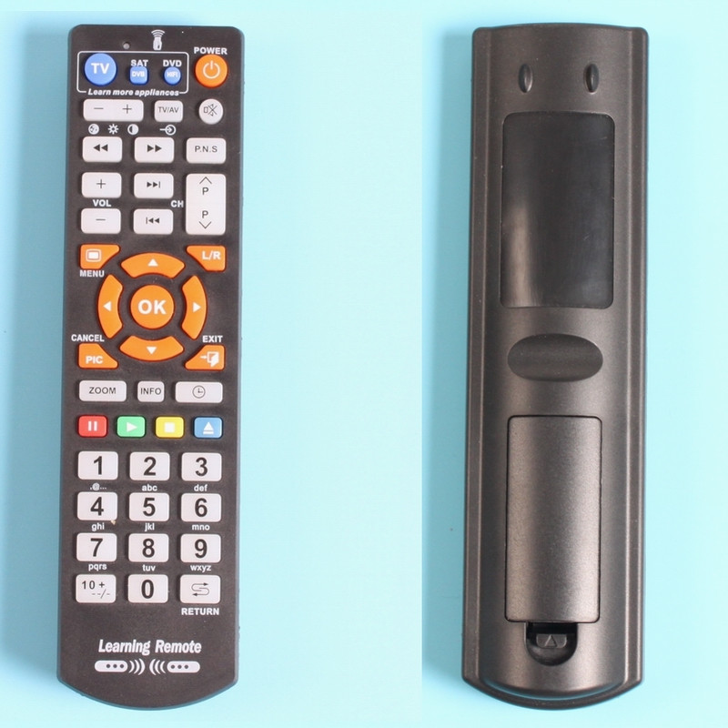 45 taustiņu universālā tālvadības pults ar mācību funkciju, TV, STB, DVD, DVB, HIFI L336 Controle Remoto pults, kas darbojas 3 ierīcēm.