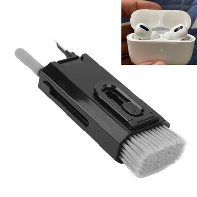 8 u 1 četka za čišćenje slušalica Jednodijelni alat za guranje i povlačenje Svestrani dubinsko čišćenje pukotina Četka za čišćenje prijenosnog računala za tipkovnicu za