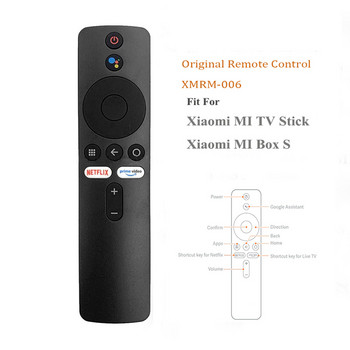 Оригинално XMRM-006 Bluetooth гласово дистанционно управление Google Assistant за Xiaomi MI Box S MI TV Stick MDZ-22-AB MDZ-24-AA Smart TV