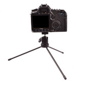 Lightdow Mini prijenosni metalni stolni tronožac s 1/4" nosačem na vijke + Q29 kuglasta glava + telefonska kopča za digitalne fotoaparate, mobitele