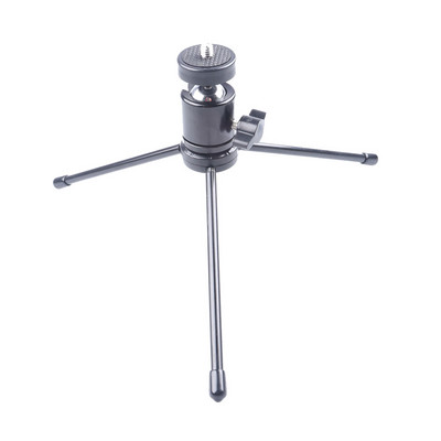 Lightdow Mini prijenosni metalni stolni tronožac s 1/4" nosačem na vijke + Q29 kuglasta glava + telefonska kopča za digitalne fotoaparate, mobitele