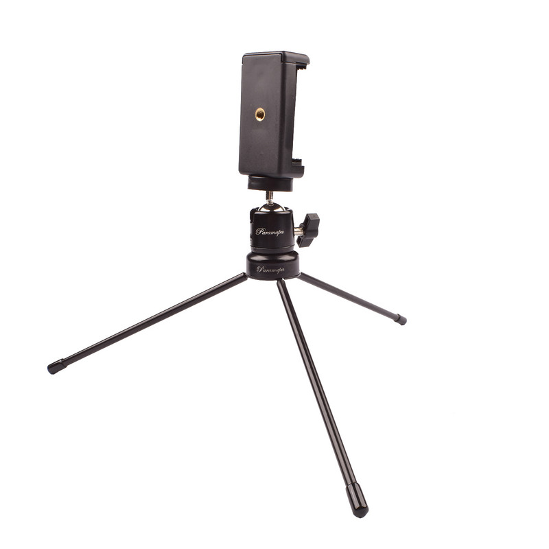 Lightdow Mini prijenosni metalni stolni tronožac s 1/4" nosačem na vijke + Q29 kuglasta glava + telefonska kopča za digitalne fotoaparate, mobitele