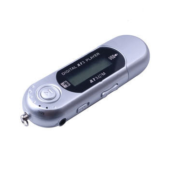 Mini USB MP3 Music Player Ψηφιακή οθόνη LCD Υποστήριξη κάρτας TF 32GB & ραδιόφωνο FM με μικρόφωνο Μαύρο Μπλε Mp3 Player