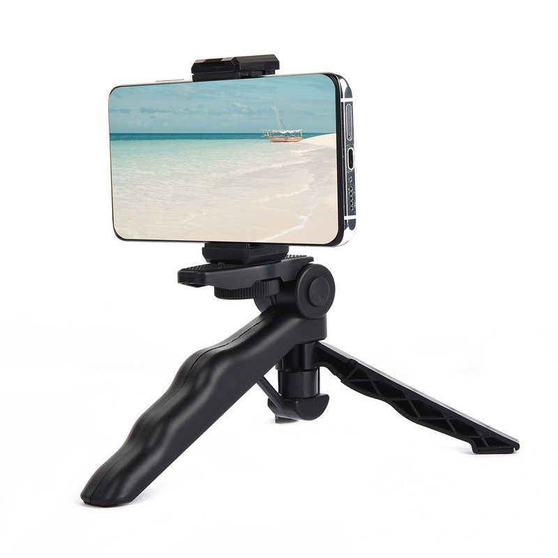 Telefontartó tartó Telefonállvány állvány DSLR telefon Vlog állvány KIT Hidegpapucs mikrofonhoz LED lámpa Mini állvány iPhone-hoz