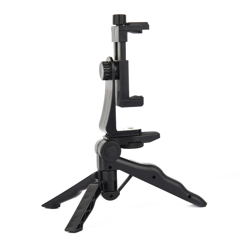 Telefontartó tartó Telefonállvány állvány DSLR telefon Vlog állvány KIT Hidegpapucs mikrofonhoz LED lámpa Mini állvány iPhone-hoz