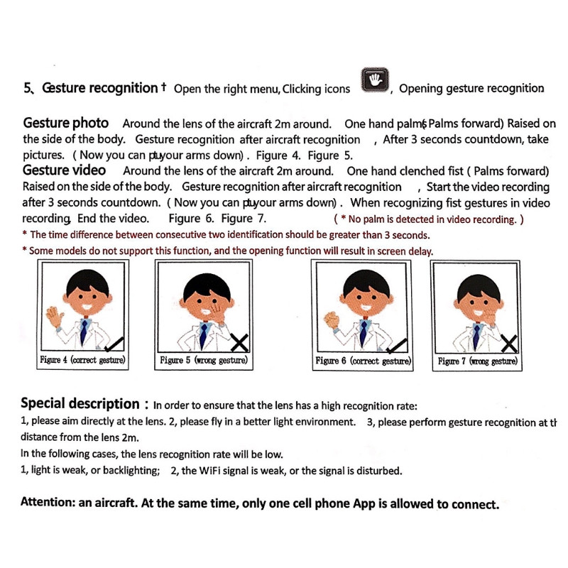 Távirányító Repülőgép WiFi kamera, Drone Mini Camera 360P/720P/1080P, Gesztusvezérlésű RC játék drón légifotózási kiegészítő