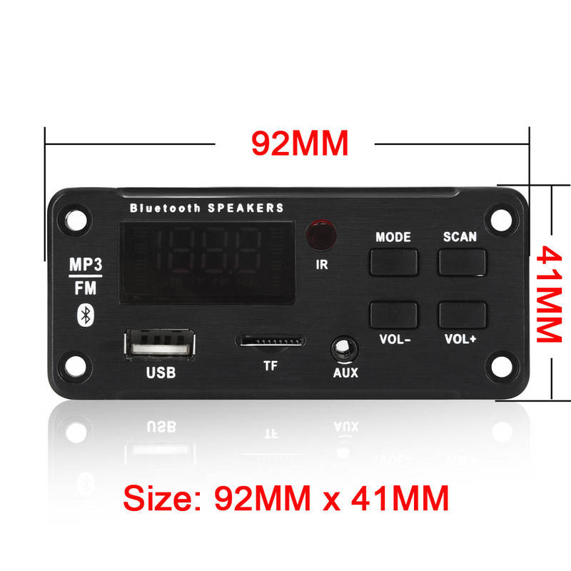 2*25W 50W pojačalo MP3 player dekoder ploča 5V-18V Bluetooth 5.0 auto FM radio modul podrška TF USB AUX 3.5 WMA player dekoder