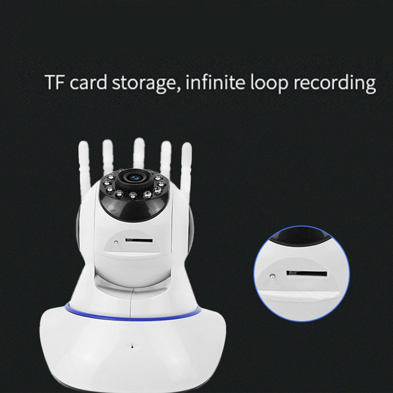 Sigurnosne kamere Lens od 3,6 mm Rotacija od 360 stupnjeva Sveobuhvatni kut gledanja Wi-Fi Infracrvena noćni prikaz visoke razlučivosti 1080p