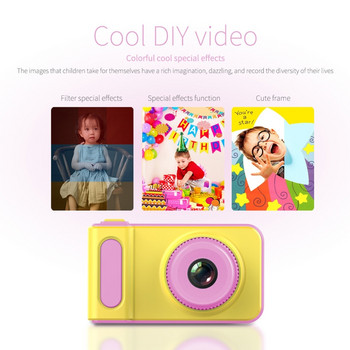 2022 Νέα μίνι ψηφιακή παιδική κάμερα 2 ιντσών κινουμένων σχεδίων Χαριτωμένη φωτογραφική μηχανή παιχνίδια δώρο γενεθλίων για παιδιά 1080P Βίντεο κάμερα για παιδιά με παιχνίδια