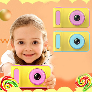 2022 Нов мини цифров фотоапарат за деца 2-инчов анимационен сладък фотоапарат Играчки Детски подарък за рожден ден 1080P видео Детски играчки Камера