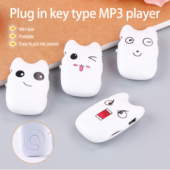 Cartoon Mini Portable MP3 Player Outdoor Sport Music Walkman for TF Card for Home Office Running Student Children Gifts
