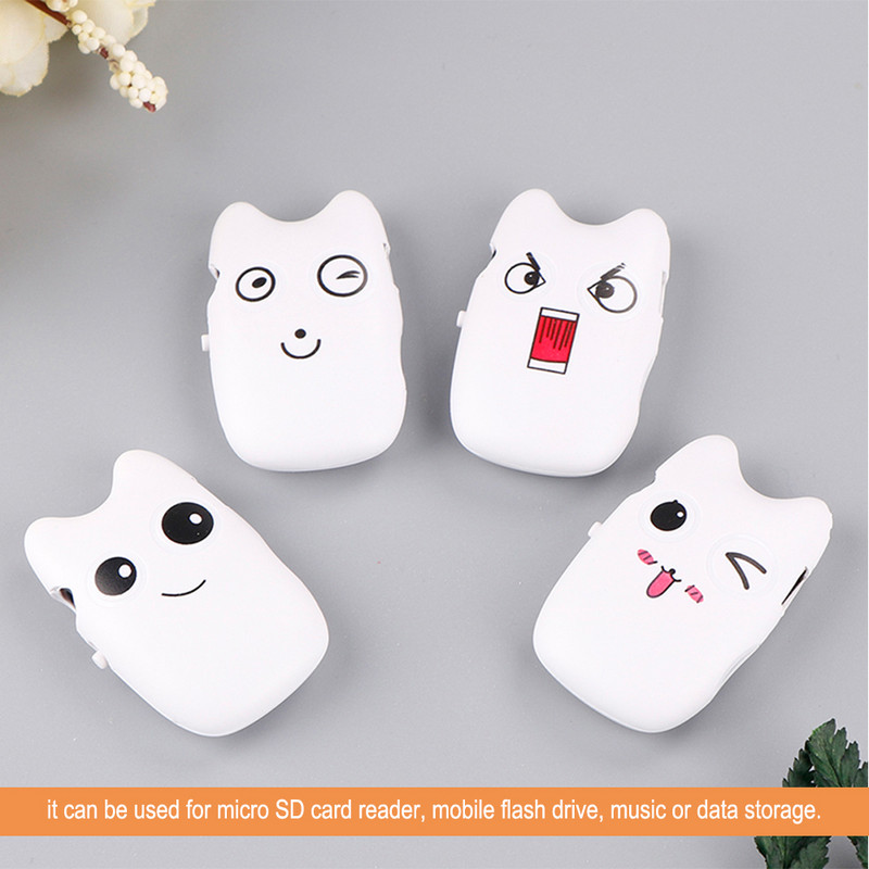 Animacinių filmų mini nešiojamas MP3 grotuvas lauko sportinės muzikos Walkman, skirtas TF kortelei namų biurui, bėgiojančiam studentui vaikams, dovanoms