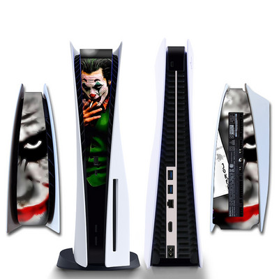 Marvel Spider Man Venom sānu uzlīme Playstation PS5 CQ digitālajai konsolei vidējās daļas saimniekdatora gaismas joslas ādas uzlīme Vinila uzlīme