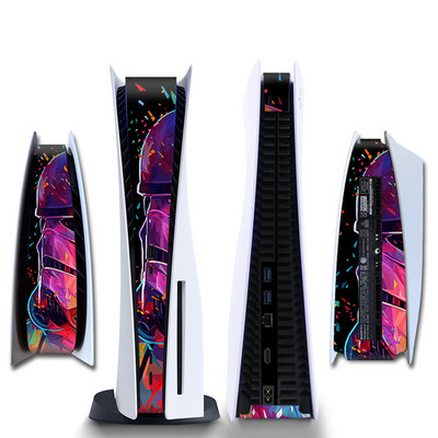 Marvel Spider Man Venom sānu uzlīme Playstation PS5 CQ digitālajai konsolei vidējās daļas saimniekdatora gaismas joslas ādas uzlīme Vinila uzlīme