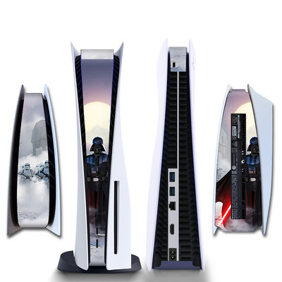 Marvel Spider Man Venom sānu uzlīme Playstation PS5 CQ digitālajai konsolei vidējās daļas saimniekdatora gaismas joslas ādas uzlīme Vinila uzlīme