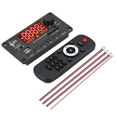 2*50W/2*60W усилвател Модул за MP3 плейър, съвместим с Bluetooth 5.0 декодерна платка 12V 50W усилвател Автомобилен FM радио модул mp3 плейъри