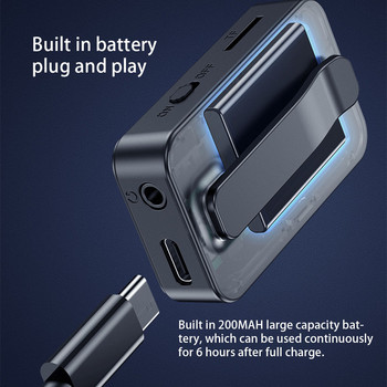 Съвместим с Bluetooth 5.0 адаптер за аудио приемник Bluetooth MP3 плейър с екран Поддържа фотография с дистанционно управление