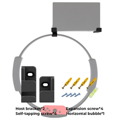 DATA FROG Sienas atbalsta stiprinājuma turētājs Gredzeni Pakaramais sienas gleznojuma statīvs Nintendo Switch Joycon Oled TV bāzes dokstacijas kontroliera piederumi