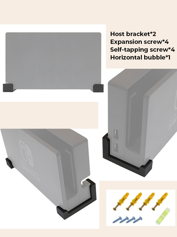 DATA FROG Sienas atbalsta stiprinājuma turētājs Gredzeni Pakaramais sienas gleznojuma statīvs Nintendo Switch Joycon Oled TV bāzes dokstacijas kontroliera piederumi