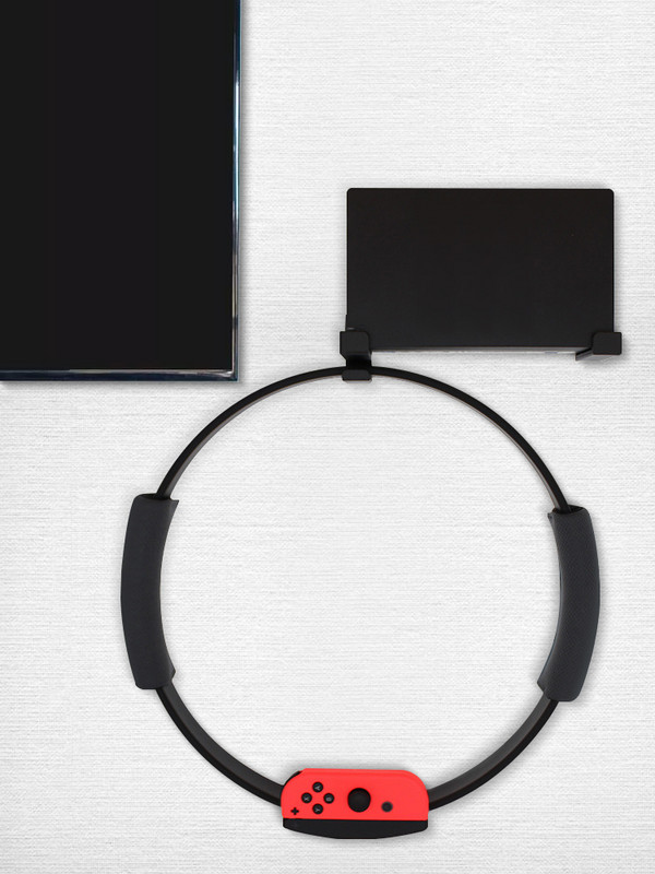 DATA FROG Sienas atbalsta stiprinājuma turētājs Gredzeni Pakaramais sienas gleznojuma statīvs Nintendo Switch Joycon Oled TV bāzes dokstacijas kontroliera piederumi