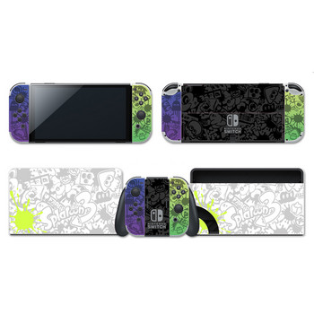 Висококачествен Spla-toon-ver 3 Limited Console Skin Sticker за комплект OLED аксесоари за Nintendo Switch